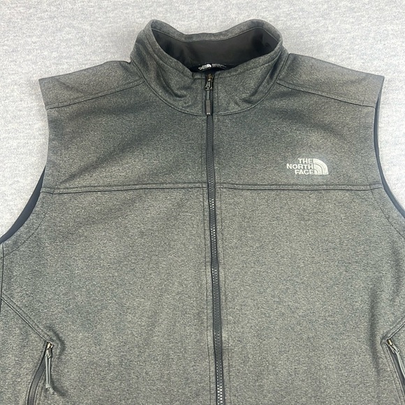 The North Face Men’s XXL 2XL Apex Canyonwall Windwall Full Zip Vest Gray - Picture 2 of 15
